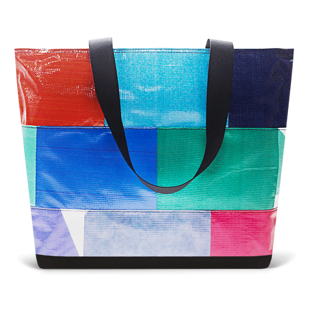 Patchwork Zippered Blake Tote