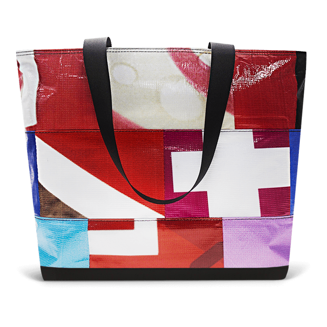 Patchwork Zippered Blake Tote