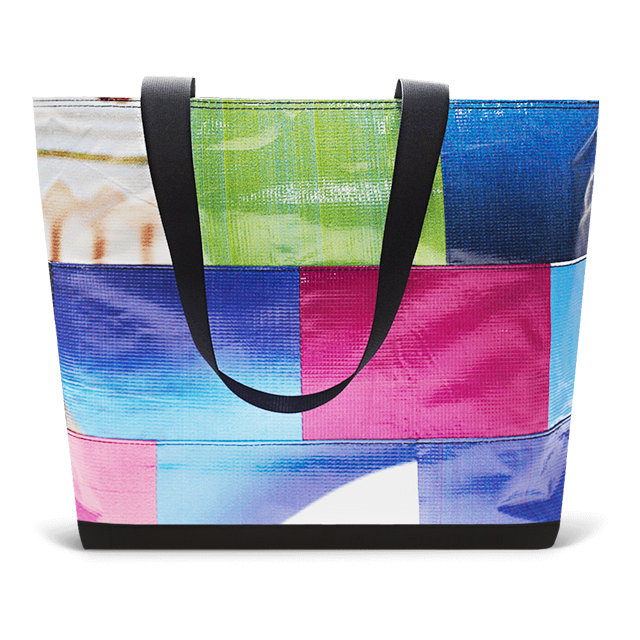 Patchwork Zippered Blake Tote