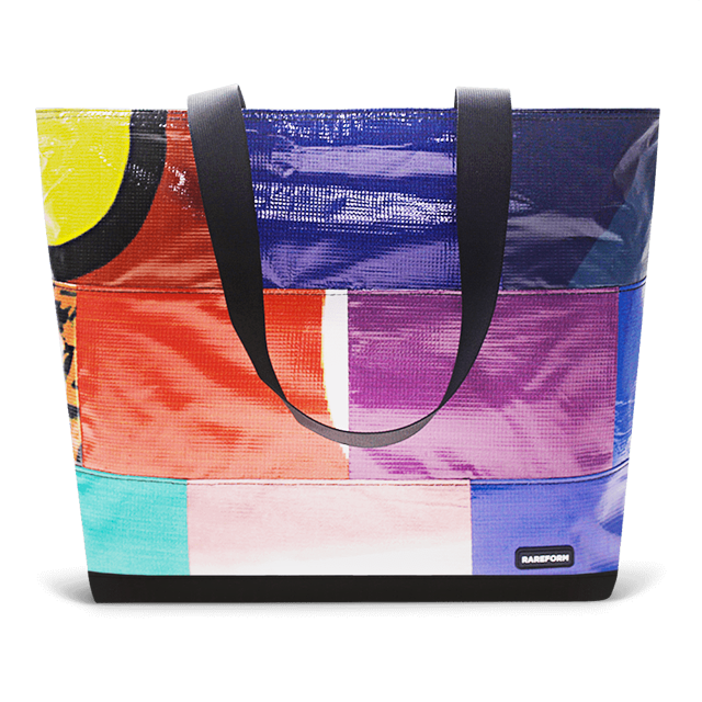 Patchwork Zippered Blake Tote