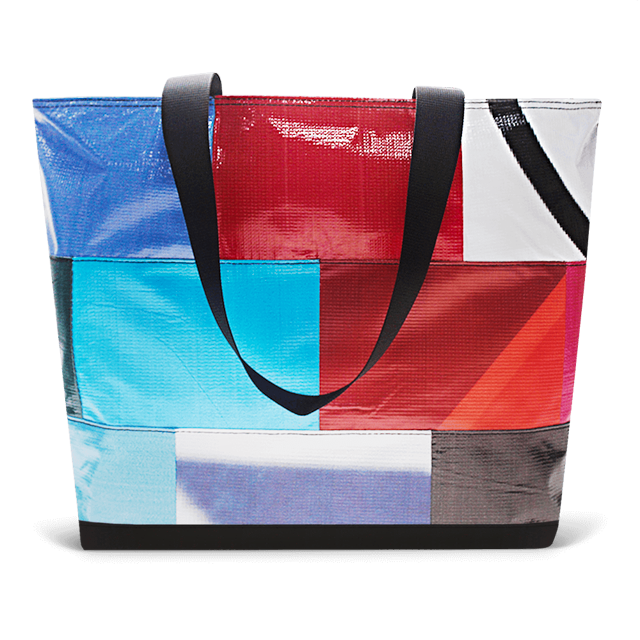 Patchwork Zippered Blake Tote