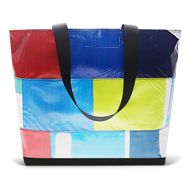 Patchwork Zippered Blake Tote