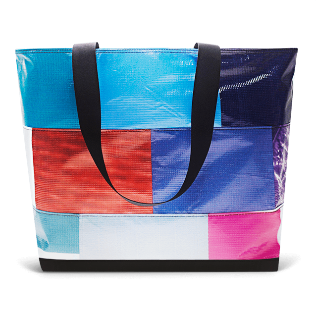 Patchwork Zippered Blake Tote