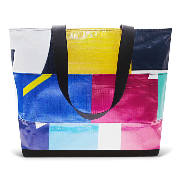 Patchwork Zippered Blake Tote