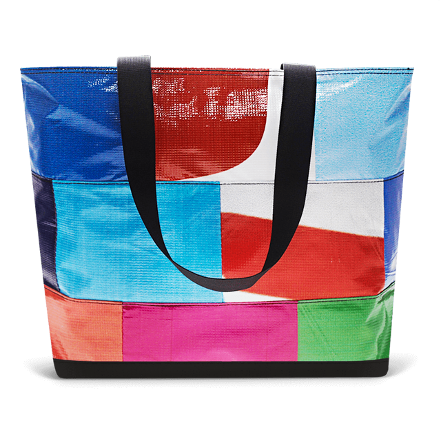 Patchwork Zippered Blake Tote