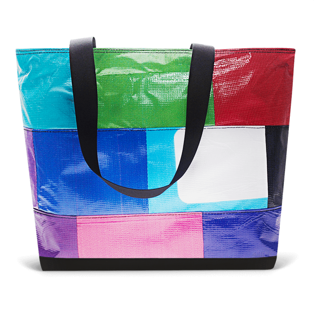 Patchwork Zippered Blake Tote