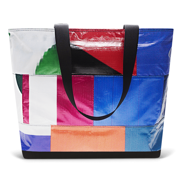 Patchwork Zippered Blake Tote