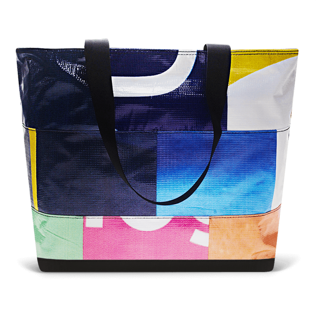 Patchwork Zippered Blake Tote
