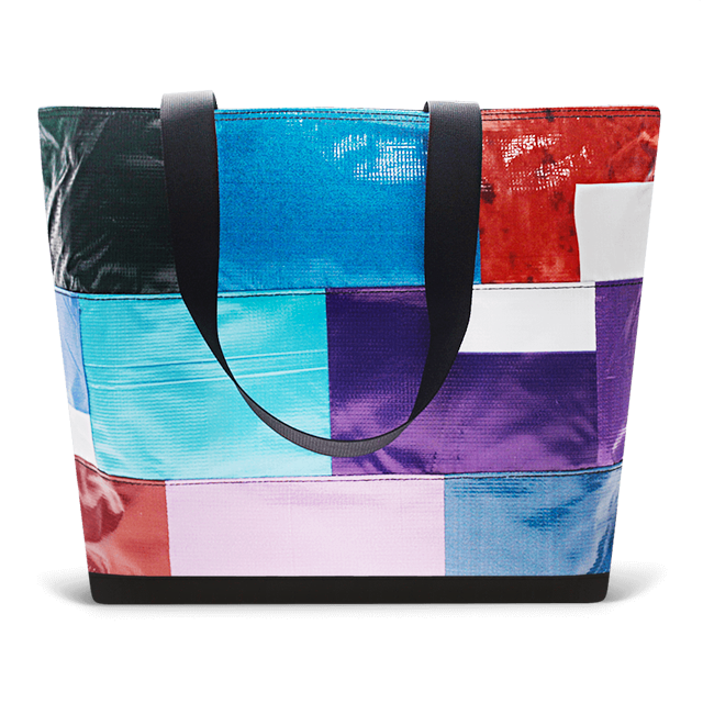 Patchwork Zippered Blake Tote