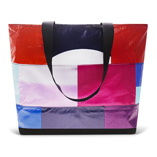Patchwork Zippered Blake Tote