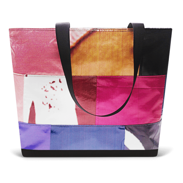 Patchwork Zippered Blake Tote