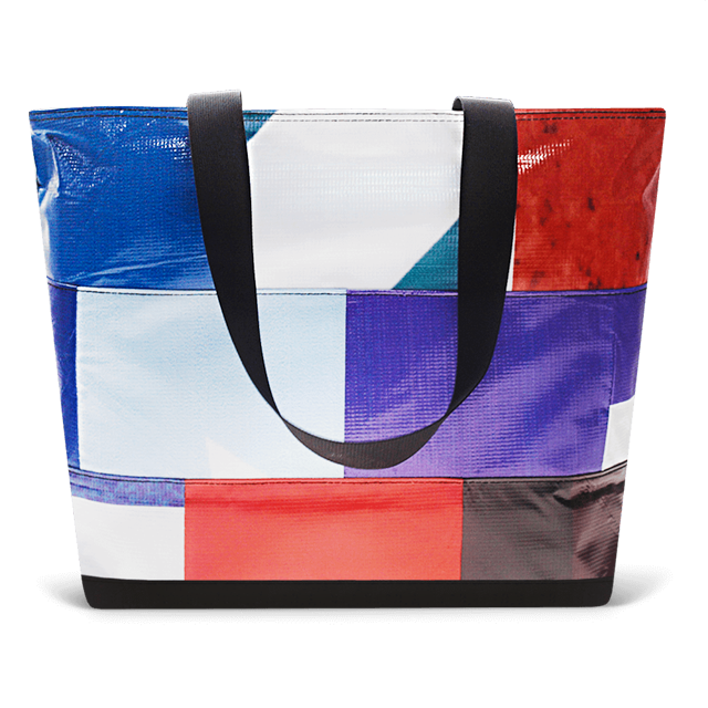 Patchwork Zippered Blake Tote