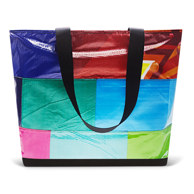 Patchwork Zippered Blake Tote