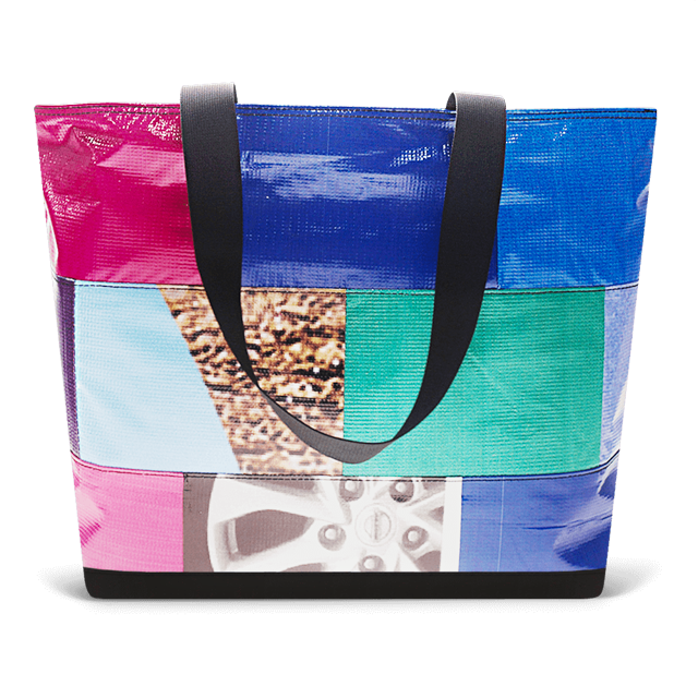 Patchwork Zippered Blake Tote