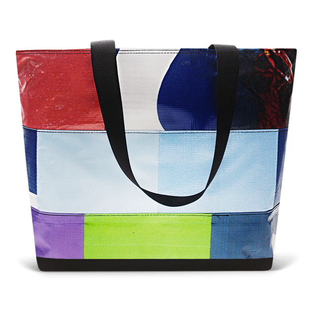 Patchwork Zippered Blake Tote