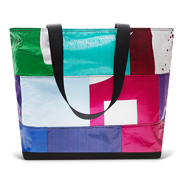 Patchwork Zippered Blake Tote