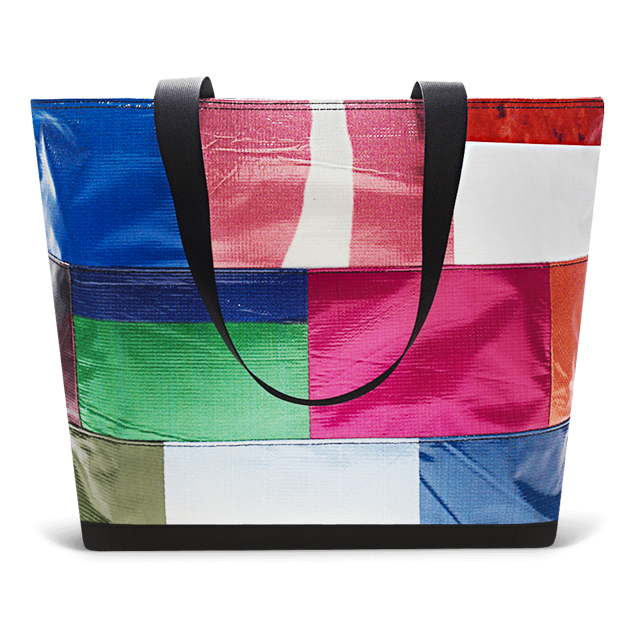 Patchwork Zippered Blake Tote