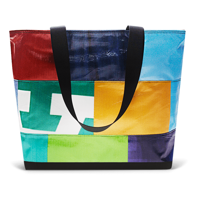Patchwork Zippered Blake Tote