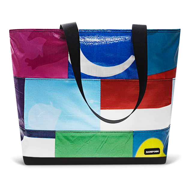 Patchwork Zippered Blake Tote