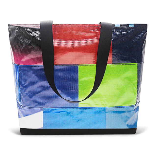 Patchwork Zippered Blake Tote