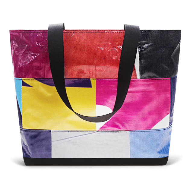 Patchwork Zippered Blake Tote