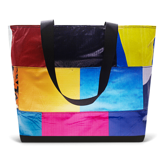 Patchwork Zippered Blake Tote