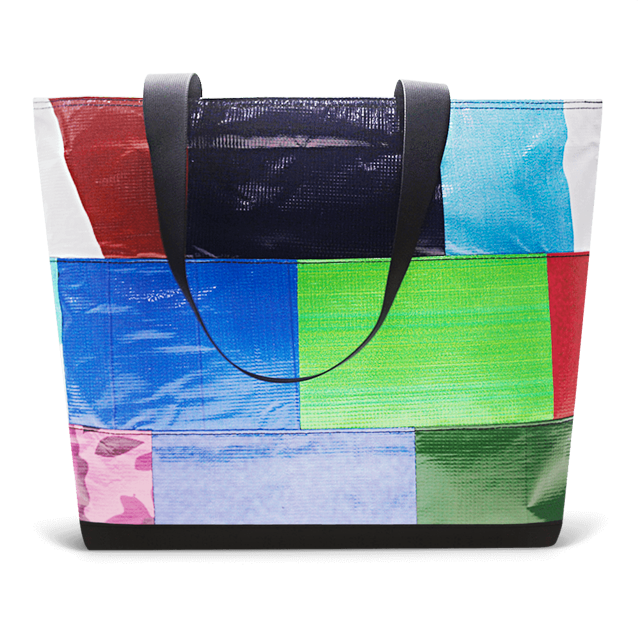 Patchwork Zippered Blake Tote