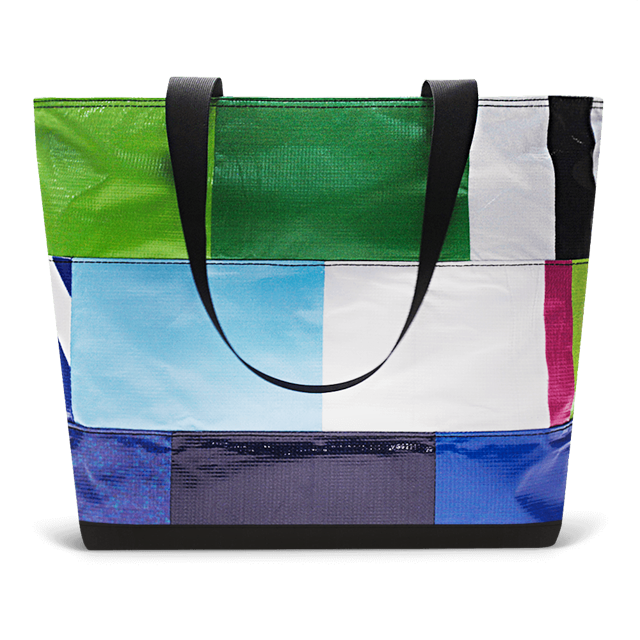 Patchwork Zippered Blake Tote