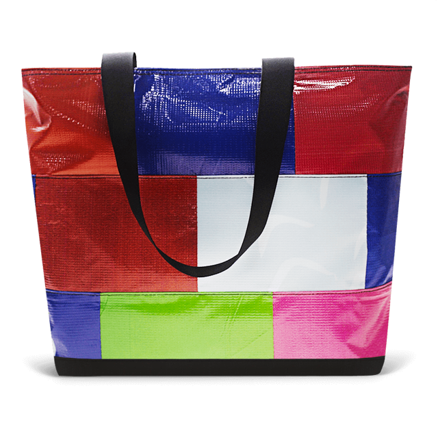 Patchwork Zippered Blake Tote