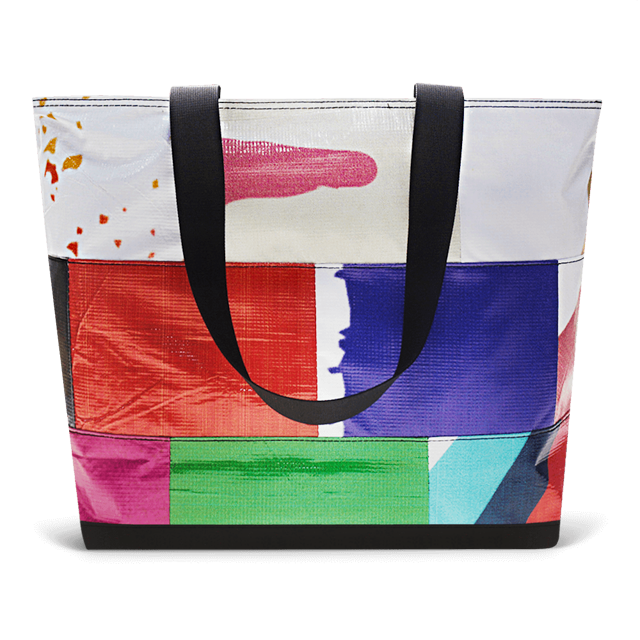 Patchwork Zippered Blake Tote