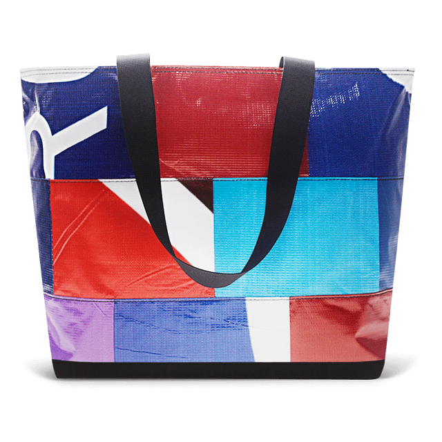 Patchwork Zippered Blake Tote