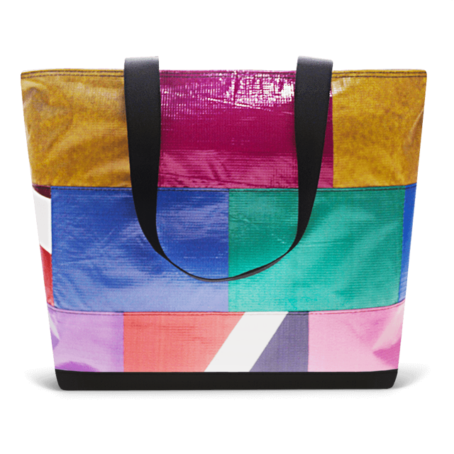 Patchwork Zippered Blake Tote
