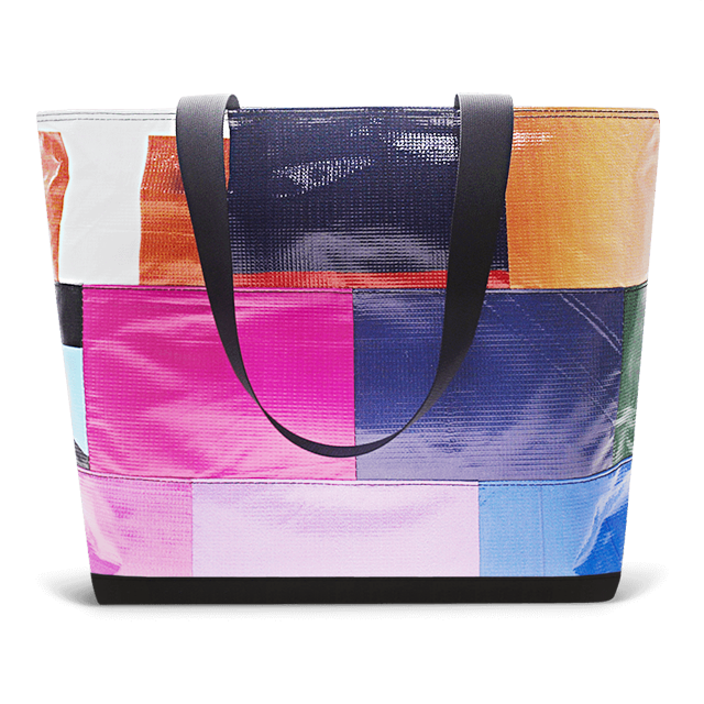 Patchwork Zippered Blake Tote