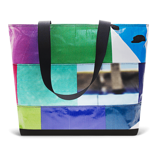 Patchwork Zippered Blake Tote