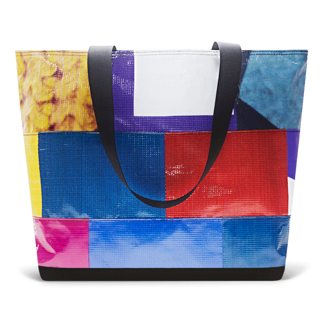 Patchwork Zippered Blake Tote