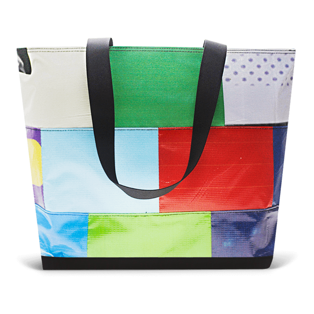 Patchwork Zippered Blake Tote