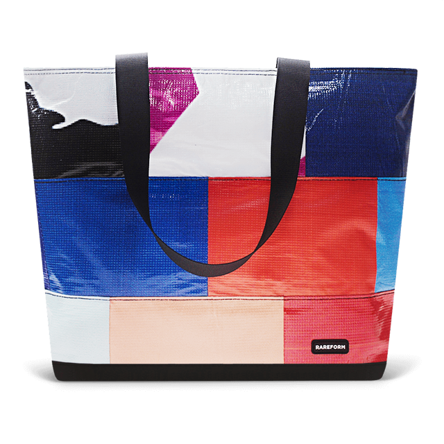 Patchwork Zippered Blake Tote