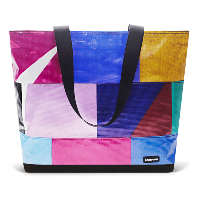 Patchwork Zippered Blake Tote