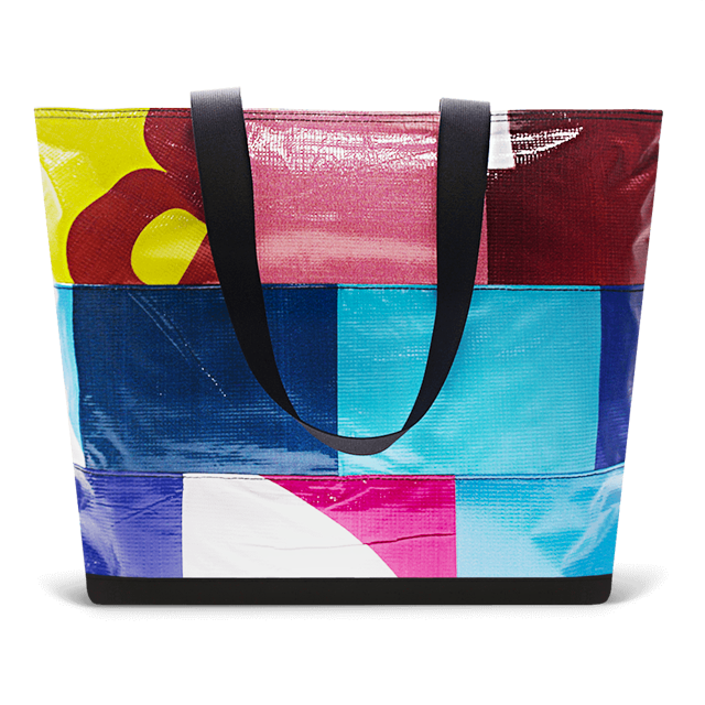Patchwork Zippered Blake Tote