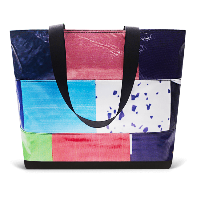 Patchwork Zippered Blake Tote
