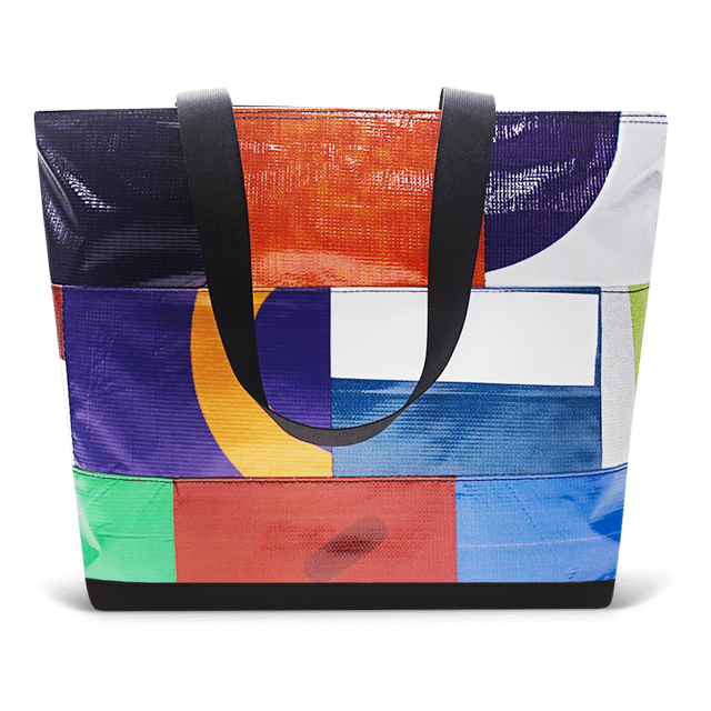 Patchwork Zippered Blake Tote
