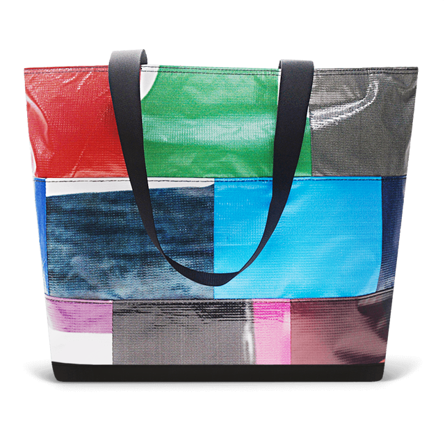Patchwork Zippered Blake Tote