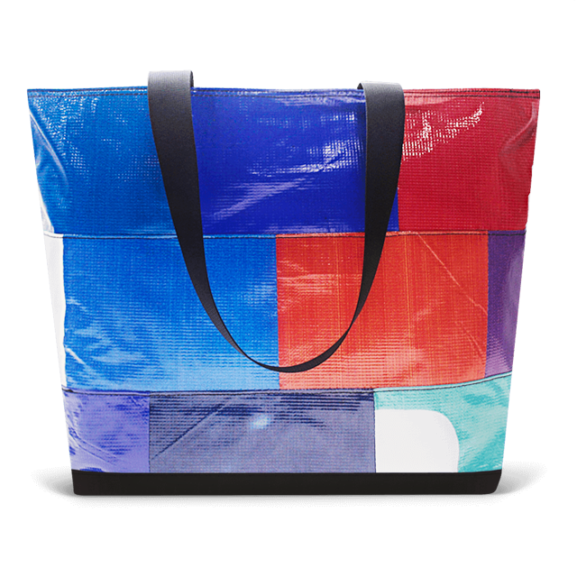 Patchwork Zippered Blake Tote