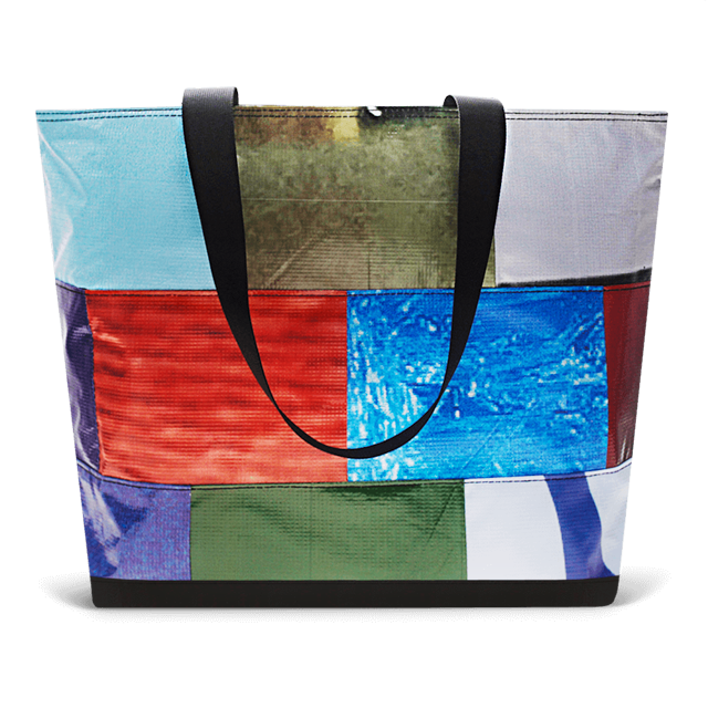 Patchwork Zippered Blake Tote