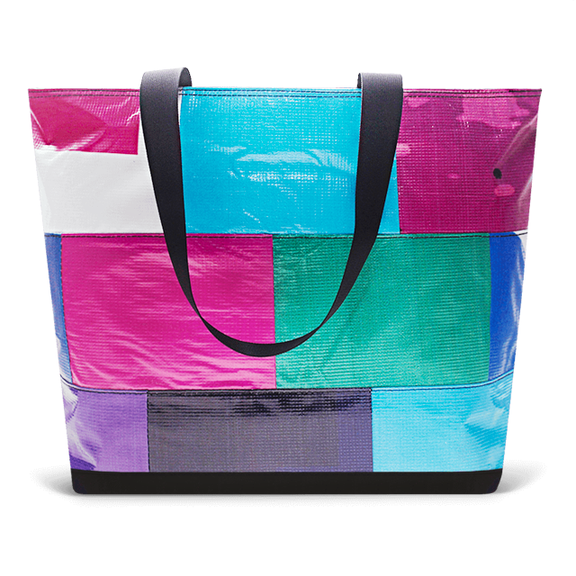Patchwork Zippered Blake Tote