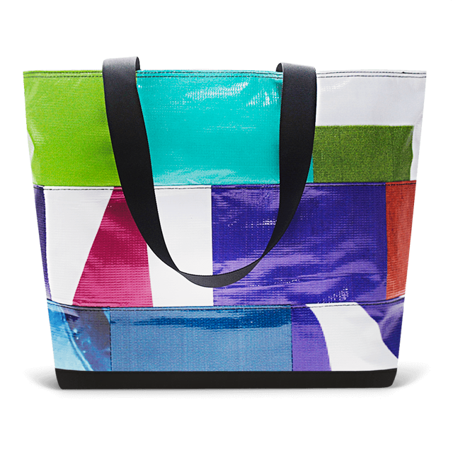 Patchwork Zippered Blake Tote