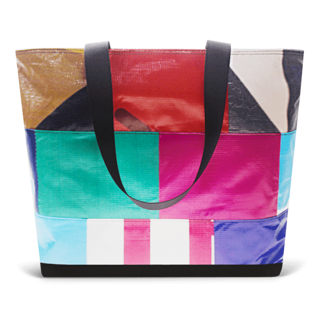Patchwork Zippered Blake Tote
