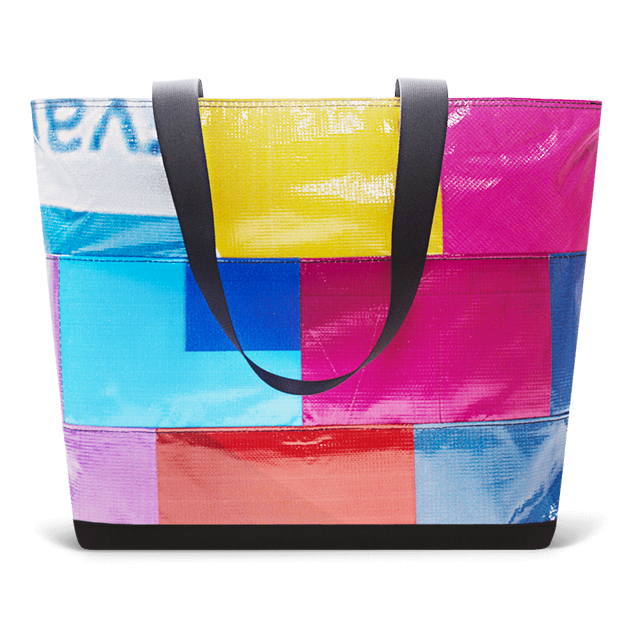Patchwork Zippered Blake Tote