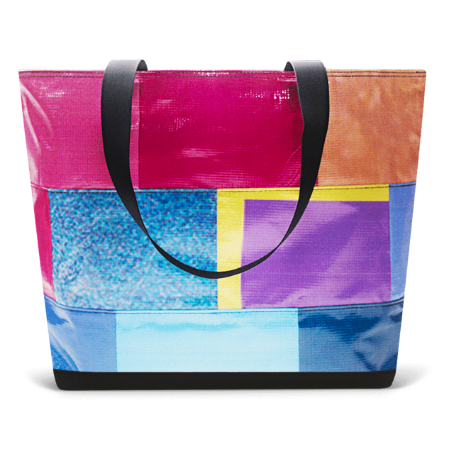 Patchwork Zippered Blake Tote
